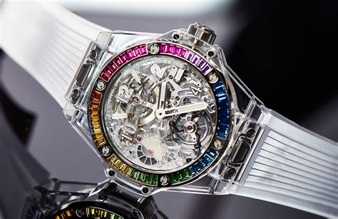 hublot big bang rainbow sapphire|Hublot sapphire crystal.